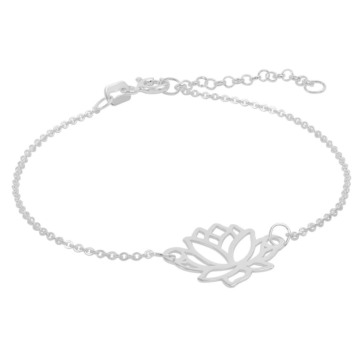 Pulsera Flor De Loto Plata,Pulsera, Redonda, Villalpando image number null