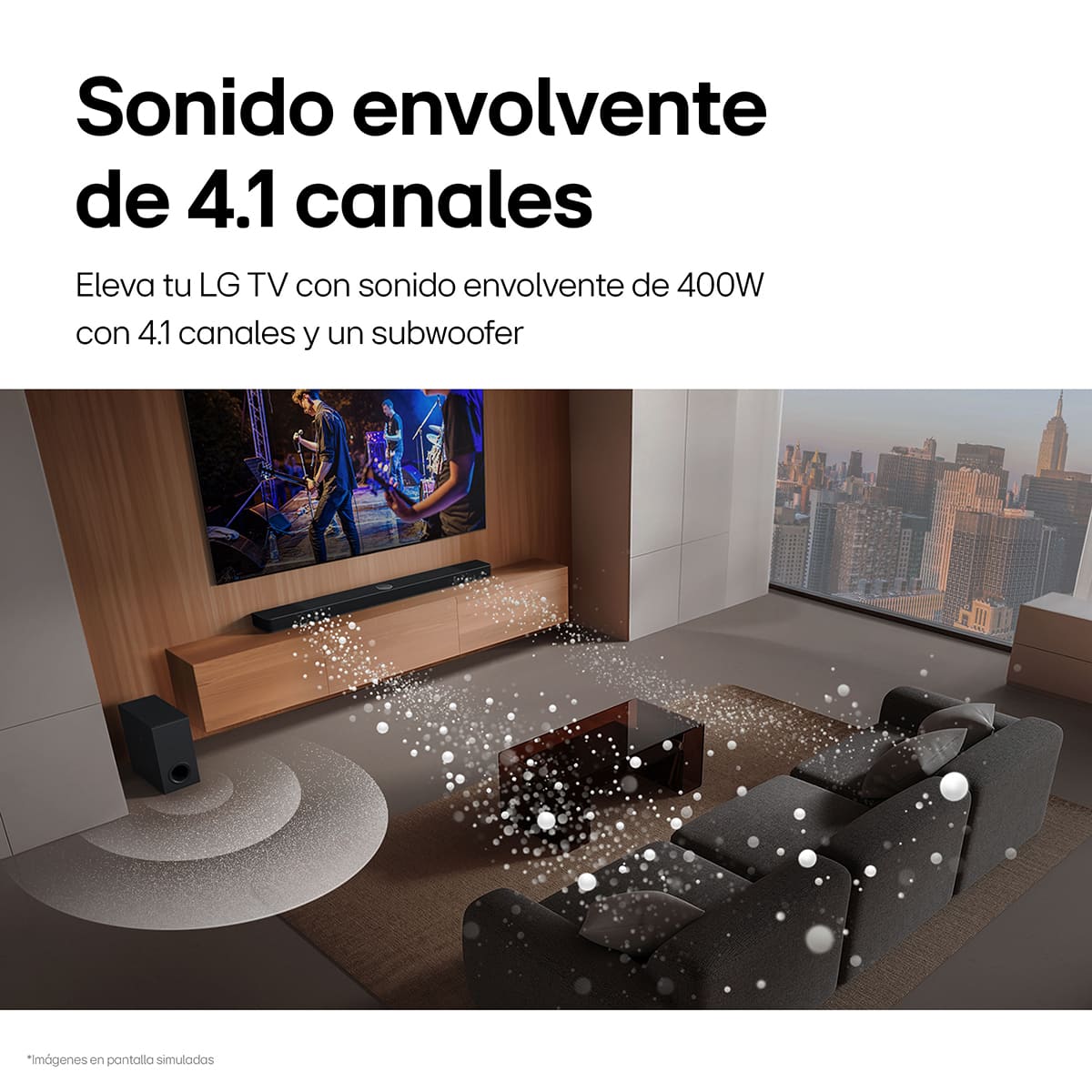Barra de Sonido LG  2.1 Canales S40T image number null