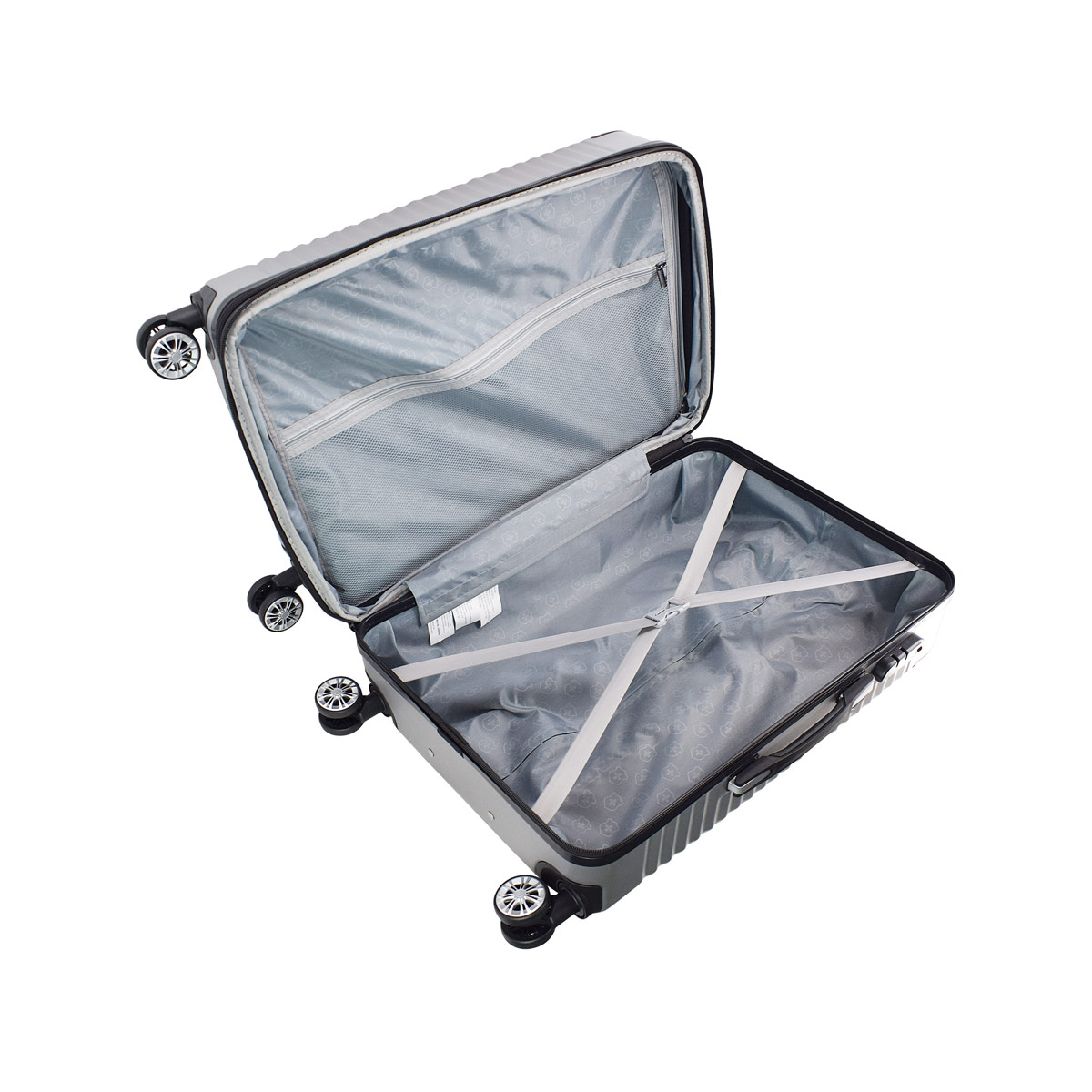 Maleta de Viaje con Llantas 28 Verbier2 Plata Royal Swiss" image number null