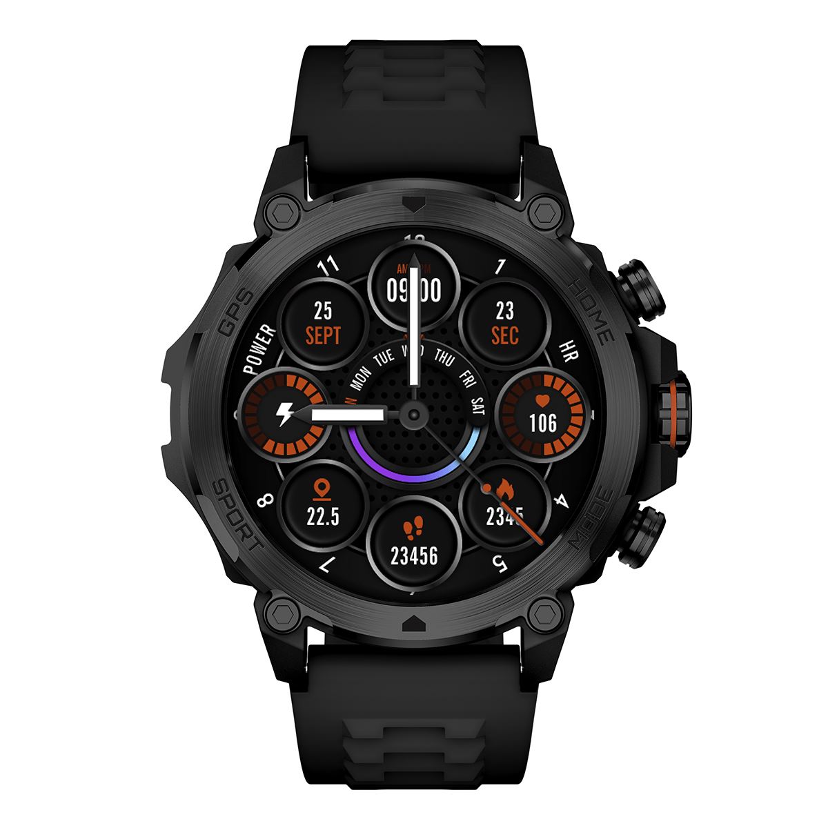 Smartwatch STF Kronos Thunder Negro image number null