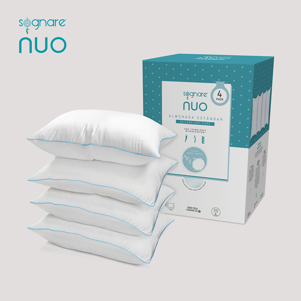 Almohadas Sognare Nuo 4 Pack image number null