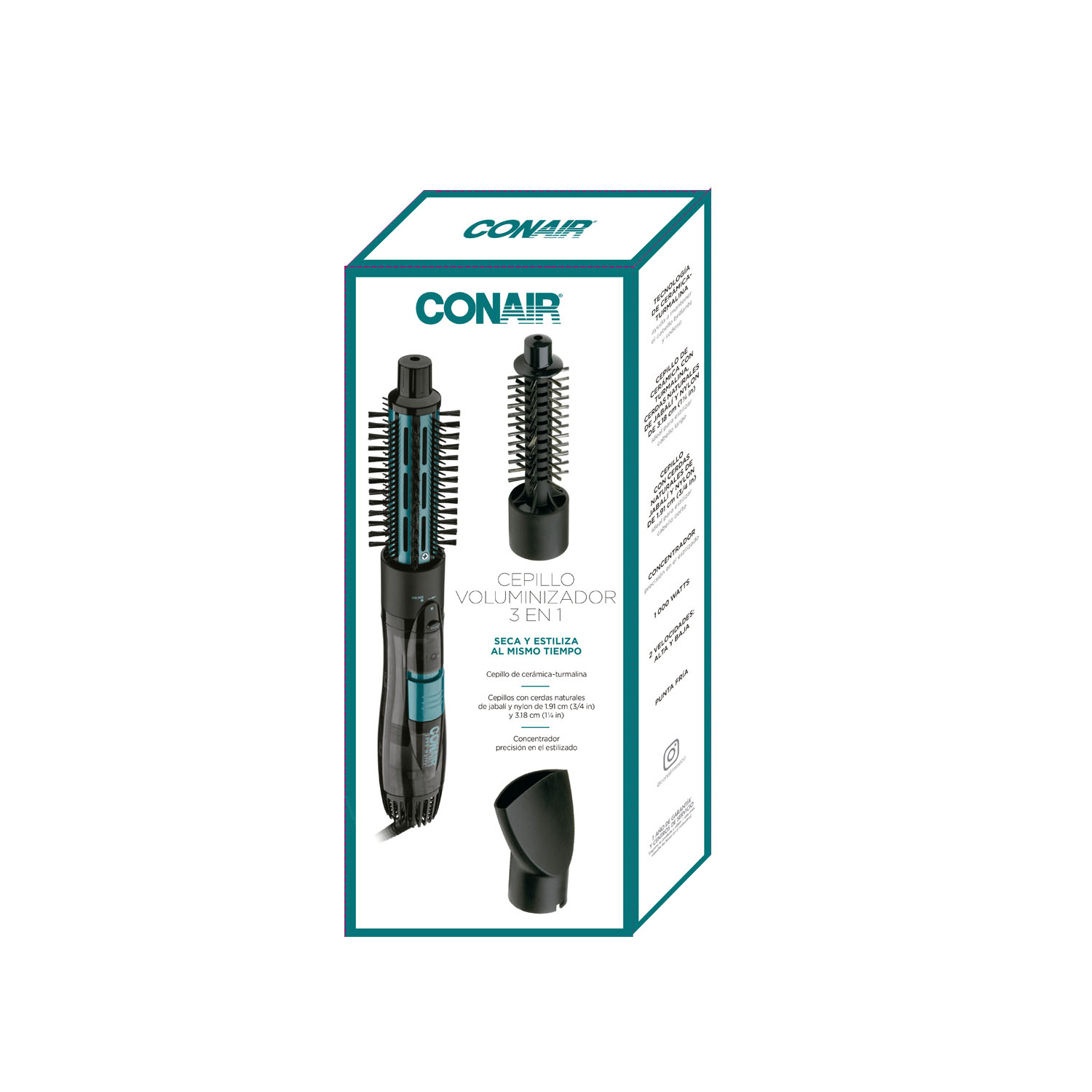 Cepillo De Aire 3 En 1 1000 Watt BC171 Negro image number null