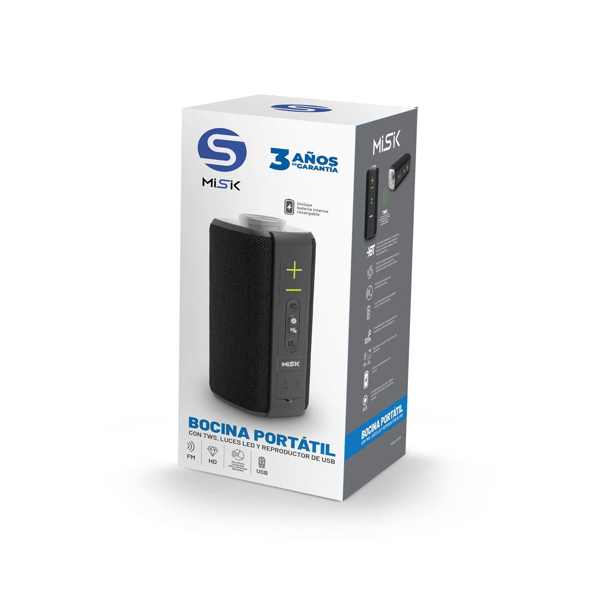 Bocina Bluetooth Misik MS247 image number null