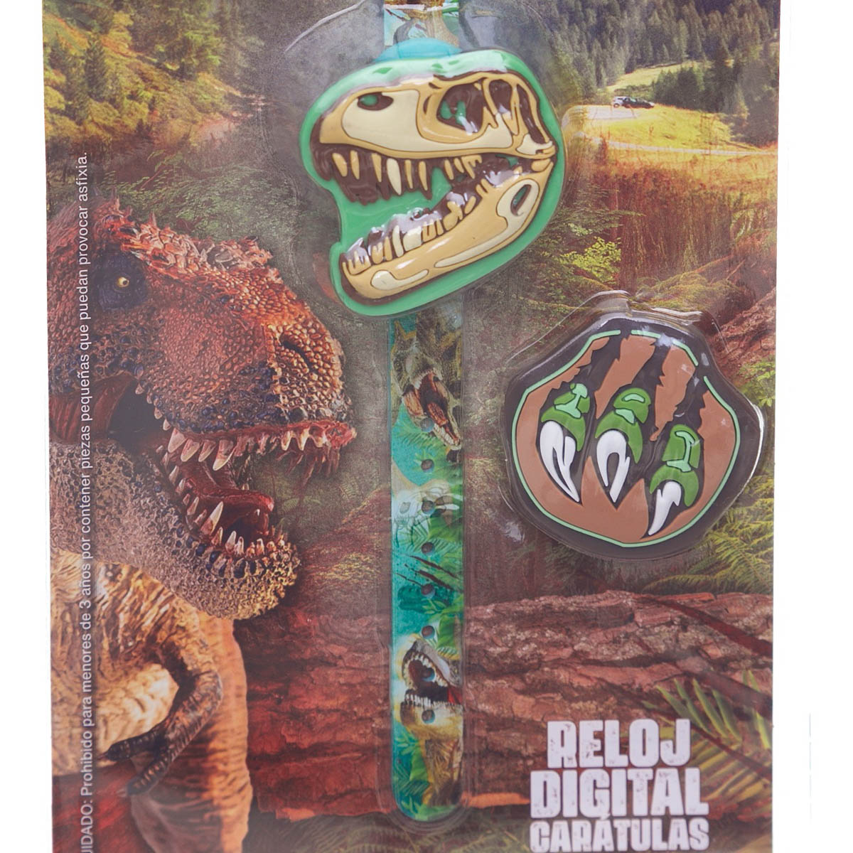 Reloj Digital con Caratulas Intercambiables Dinosaurios Switch image number null