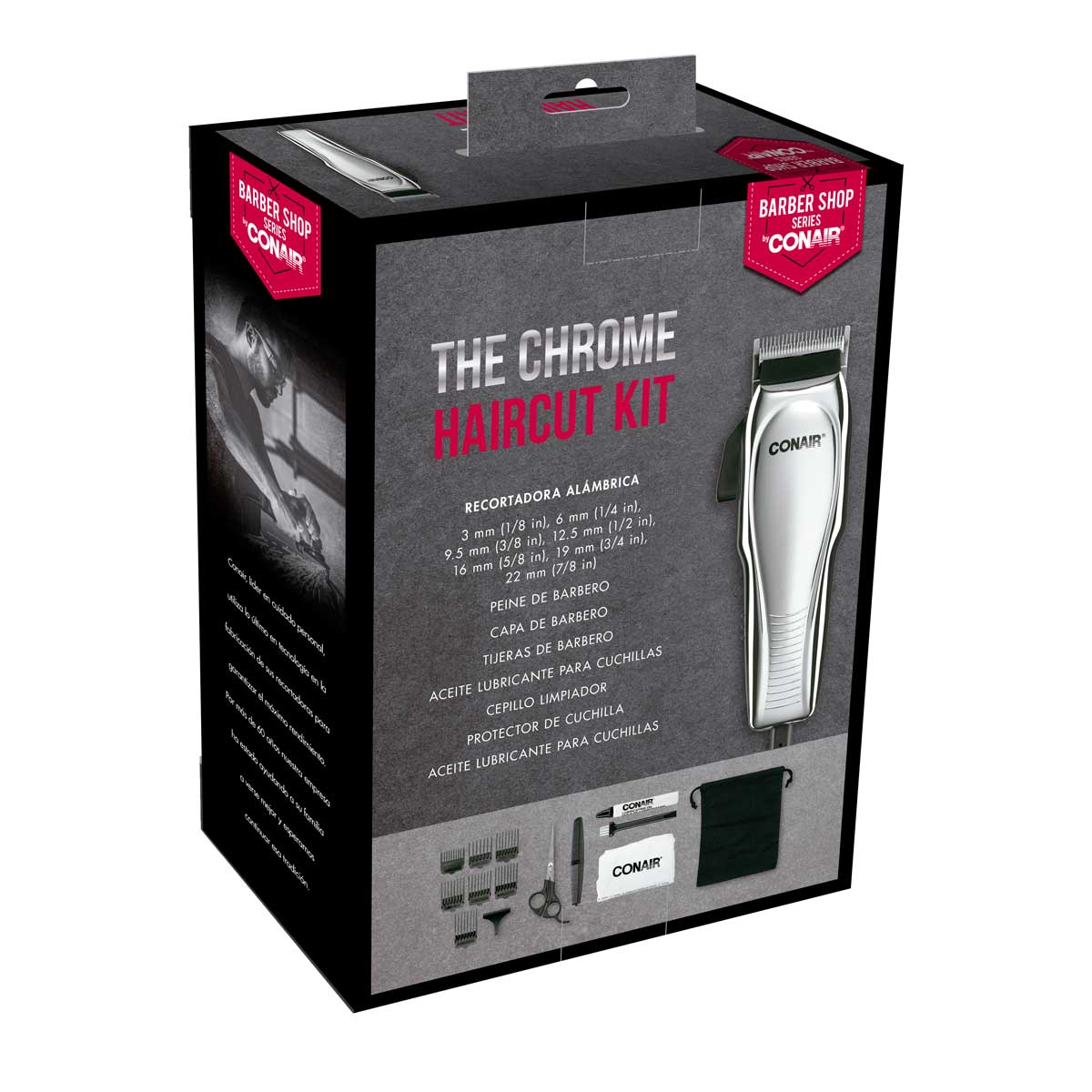 Juego de Peluquer&iacute;a 15 piezas cromado image number null