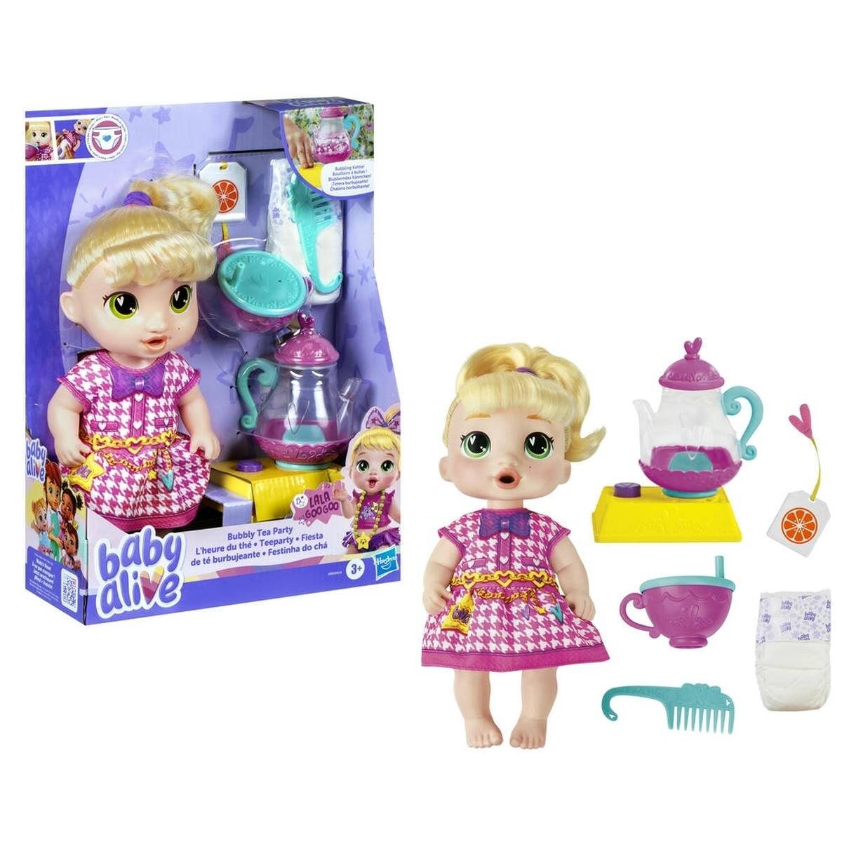 Muñeca Baby Alive Fiesta de Té Burbujeante LaLa GooGoo image number null