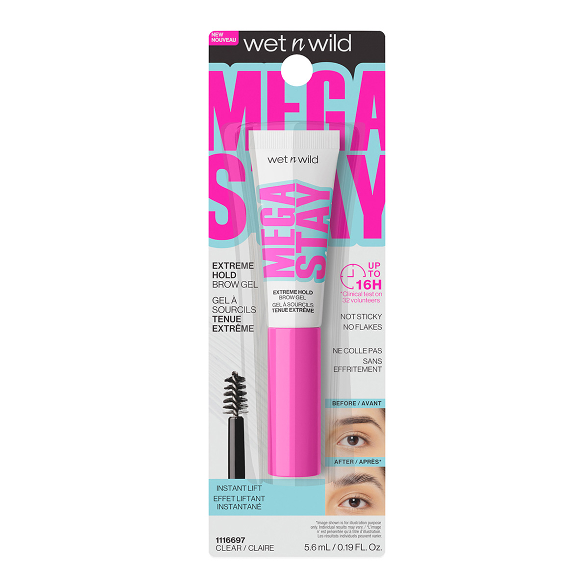 Wet N Wild Mega Stay Extreme Hold Brow Gel Cle image number null
