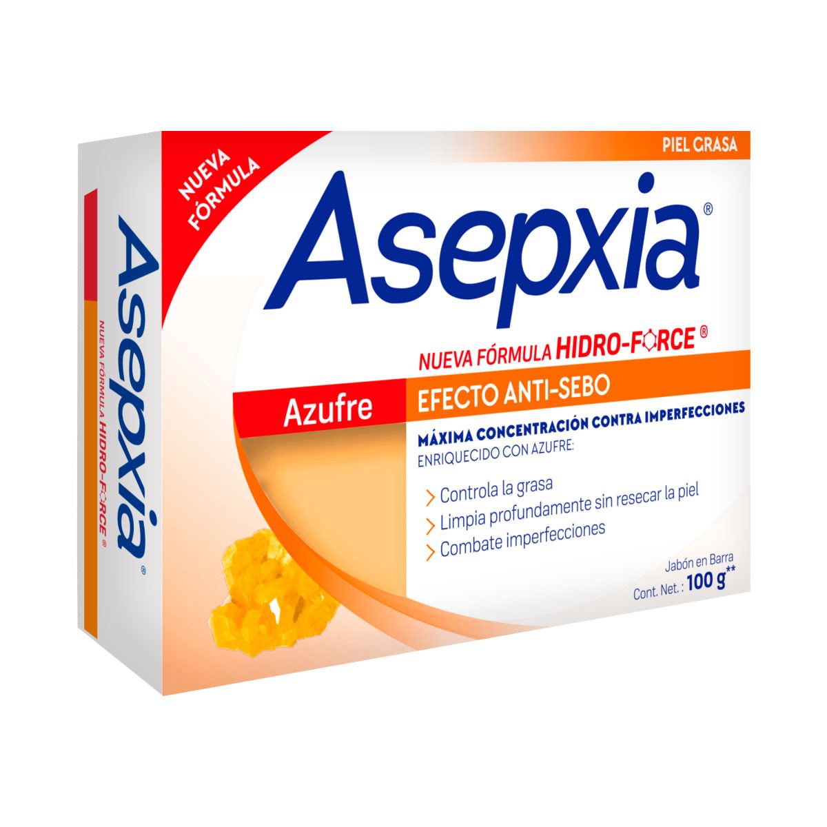 Asepxia Jabón Azufre 100 g image number null
