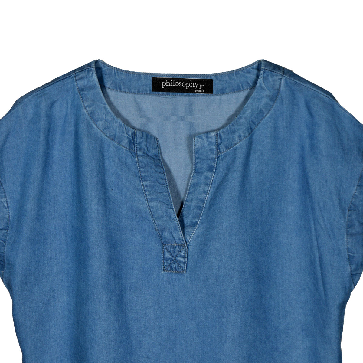 Blusa Lisa Philosophy Talla Mediana Color azul para Mujer image number null