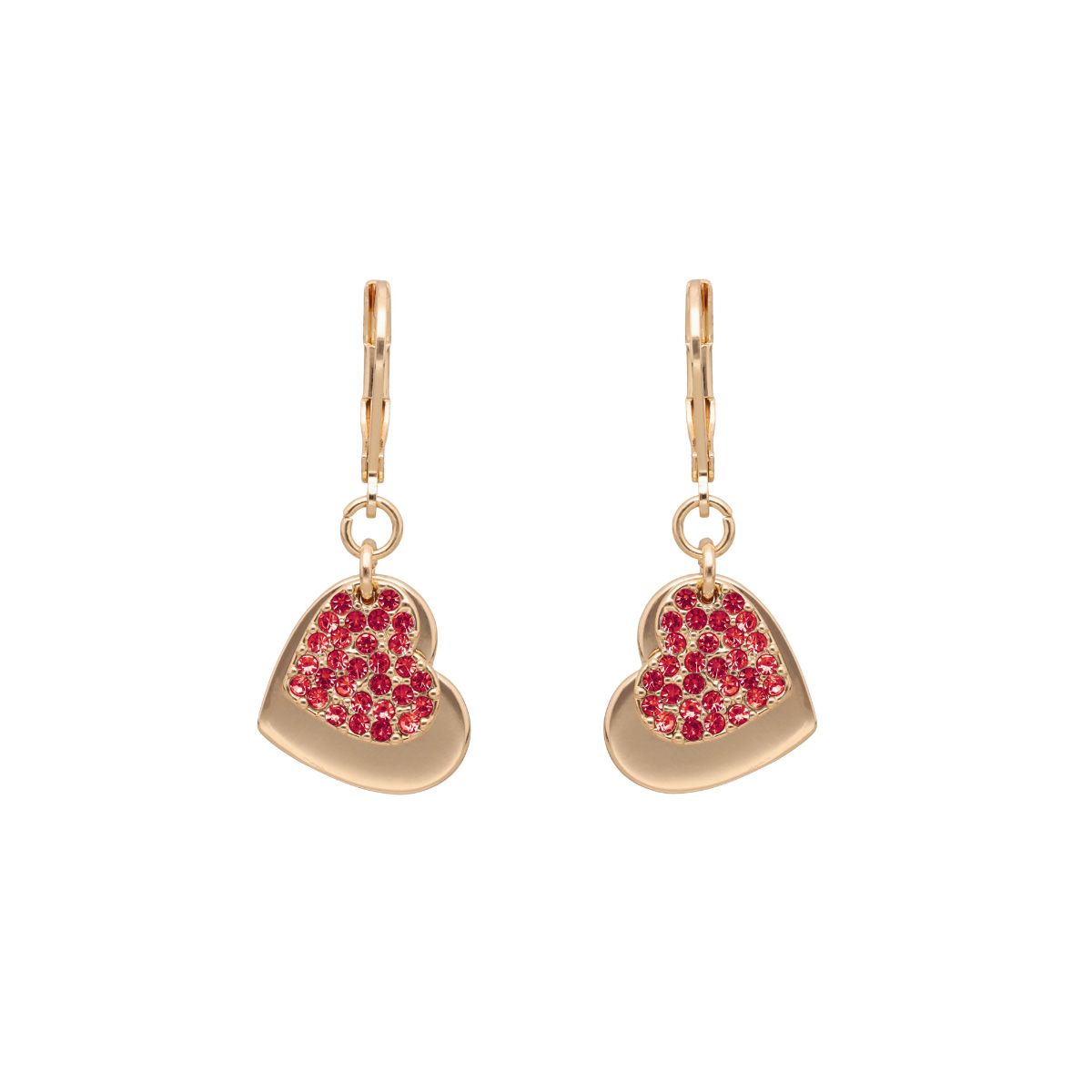 Aretes Corazón Colgante Dorado Nine West image number null