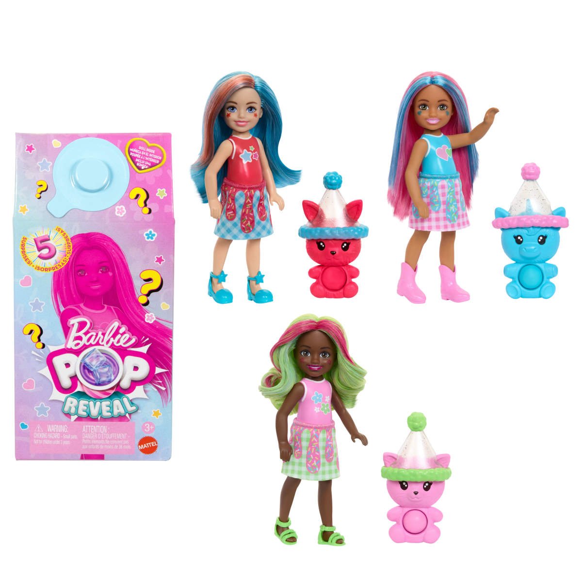 Barbie Pop Reveal Mu&ntilde;eca Batidos Chelsea Sorpresa image number null