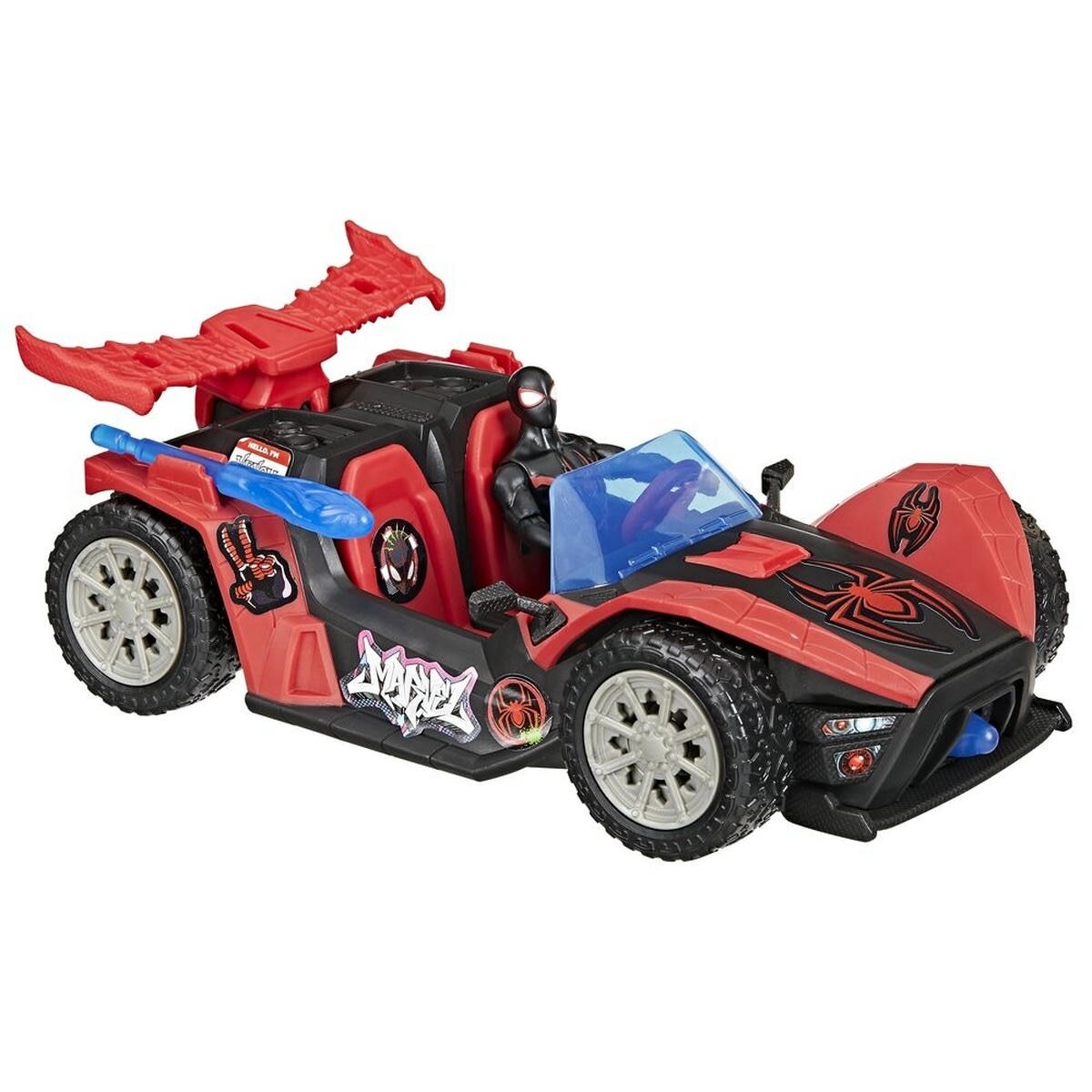 Set Spider-Man Epic World of Action VenomVersus Bólido Lanzador Miles Morales image number null