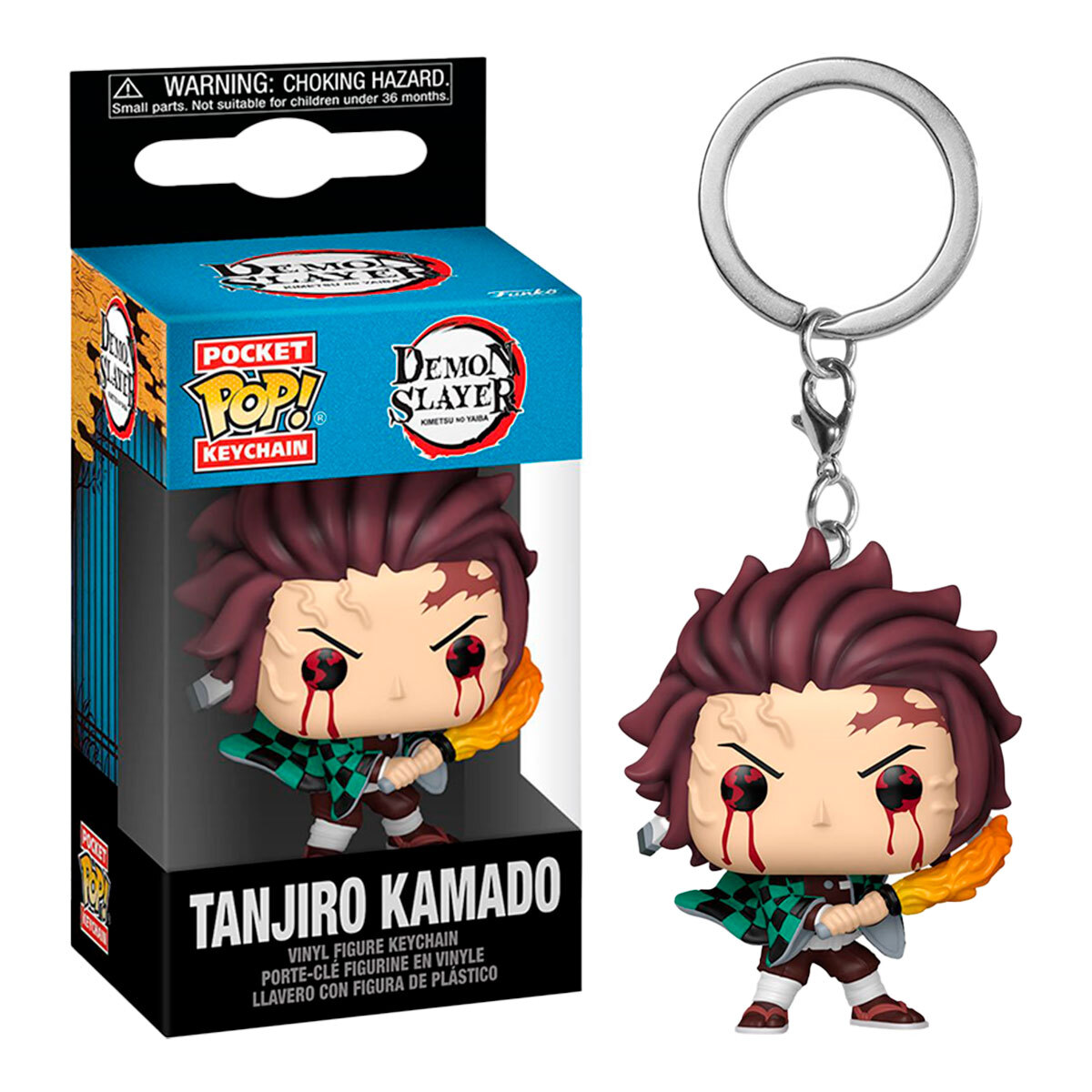 Funko Pop Keychain Demon Slayer Tanjiro Respiracion Solar Llavero image number null