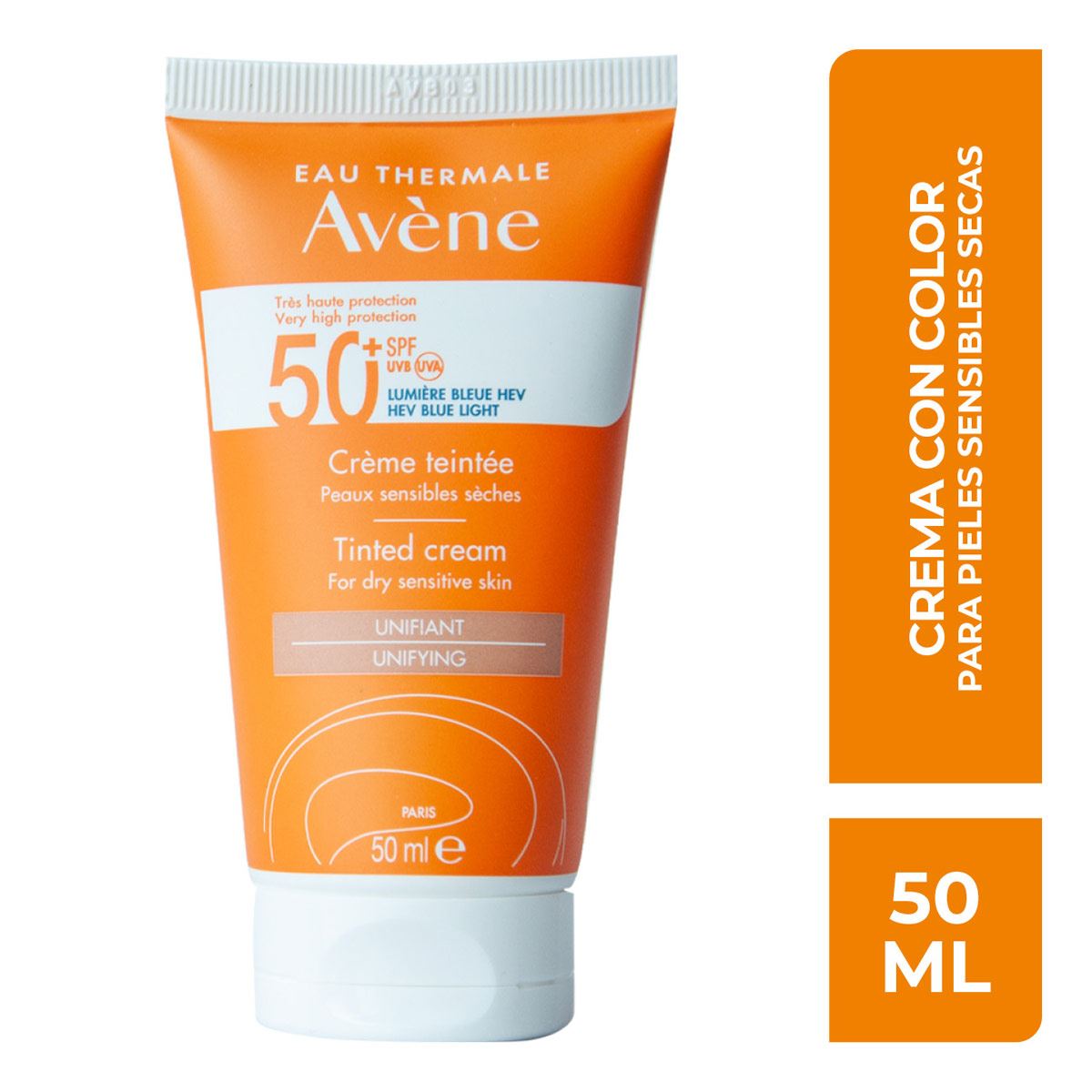 Avène Crema con Protector Solar FPS50+ con Color 50ml image number null