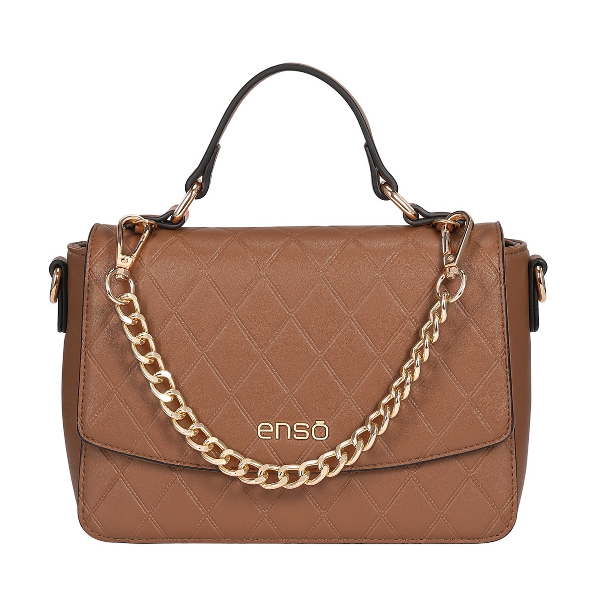Bolso Satchel Enso Camel para Mujer image number null