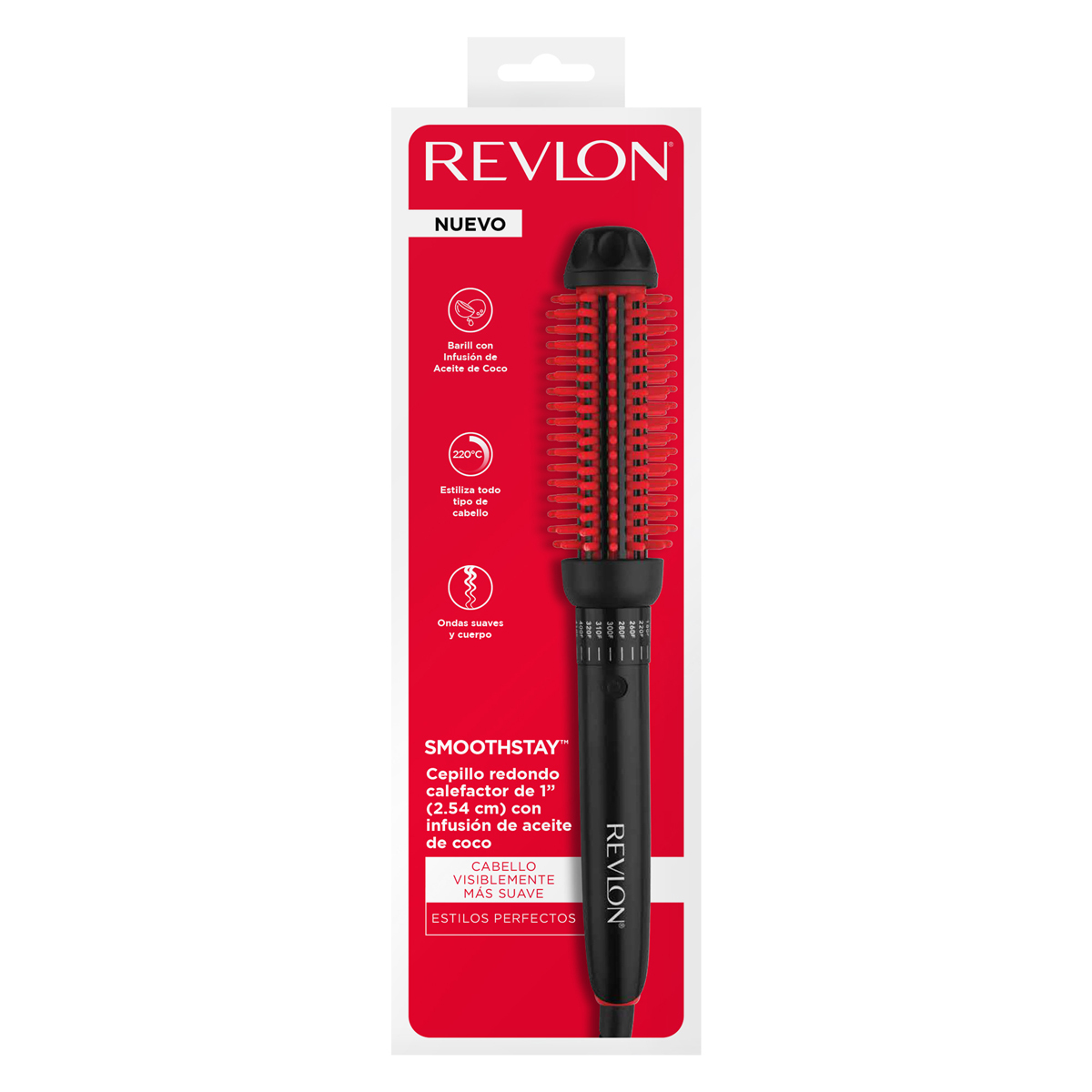 Cepillo Redondo con Silicone Suave Revlon image number null