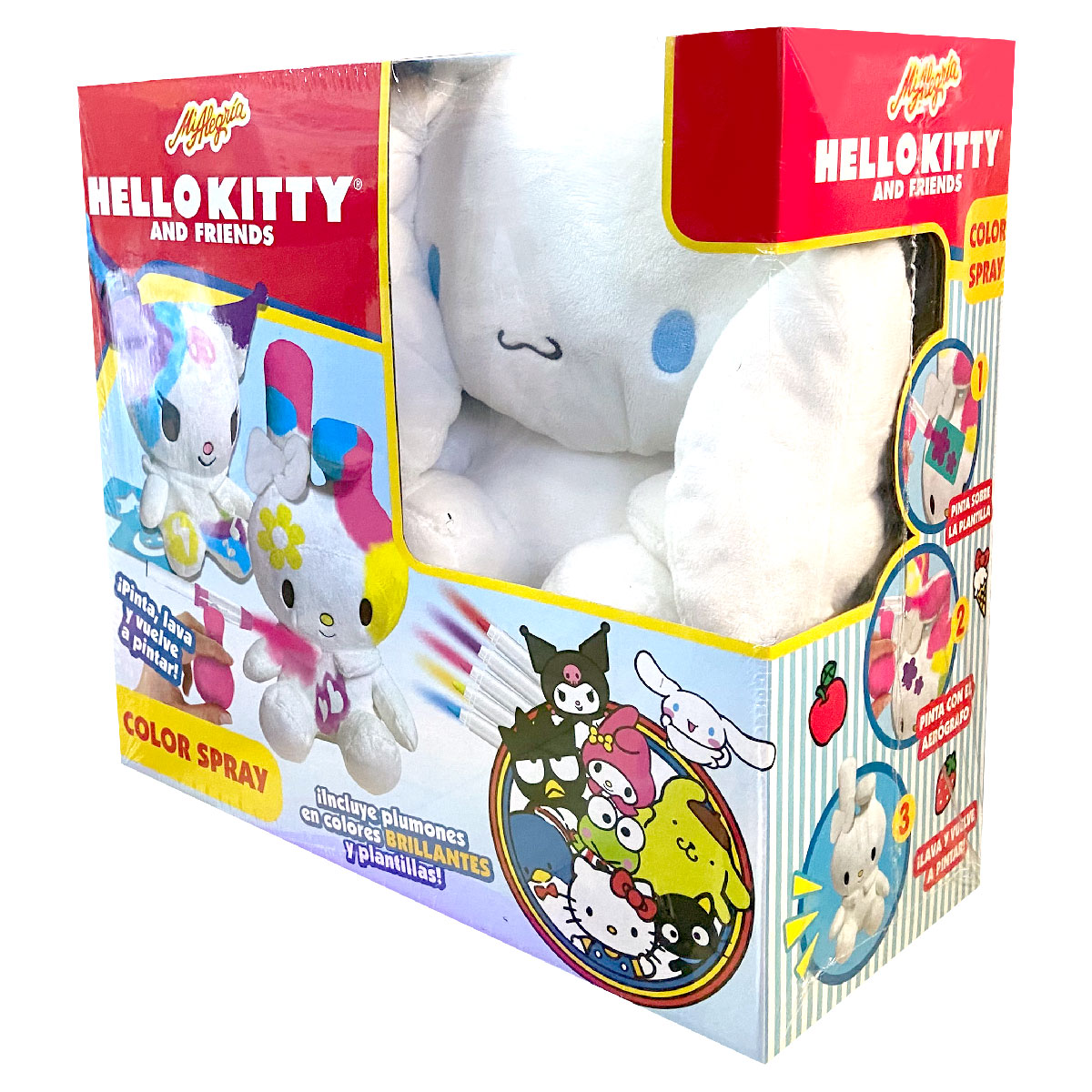 Set Peluche Color Spray Cinnamoroll Hello Kitty and Friends Mi Alegría image number null