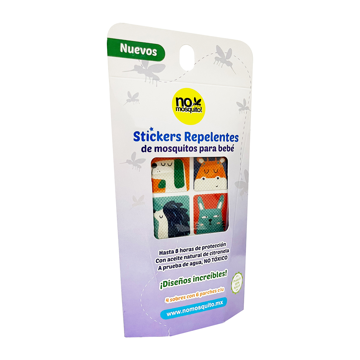 Pack Stickers Repelentes de Mosquitos No Mosquito image number null