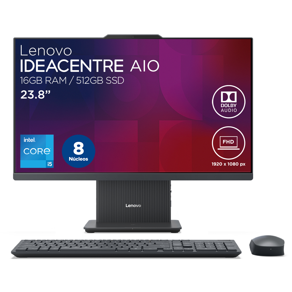 Desktop All In One Lenovo IdeaCentre Intel Core i5 16 GB RAM 512 GB SSD image number null