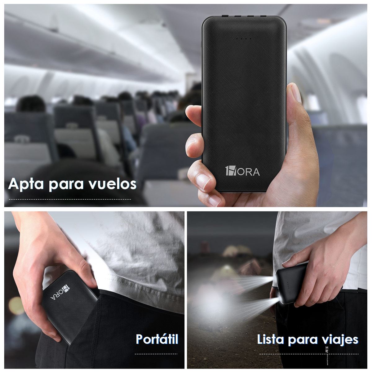 Batería 1 Hora 20000 mAh 2.1 Portátil image number null
