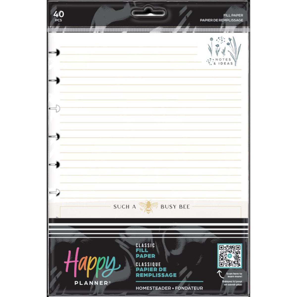 Paquete de 40 Hojas The Happy Planner Clásico Homesteader image number null