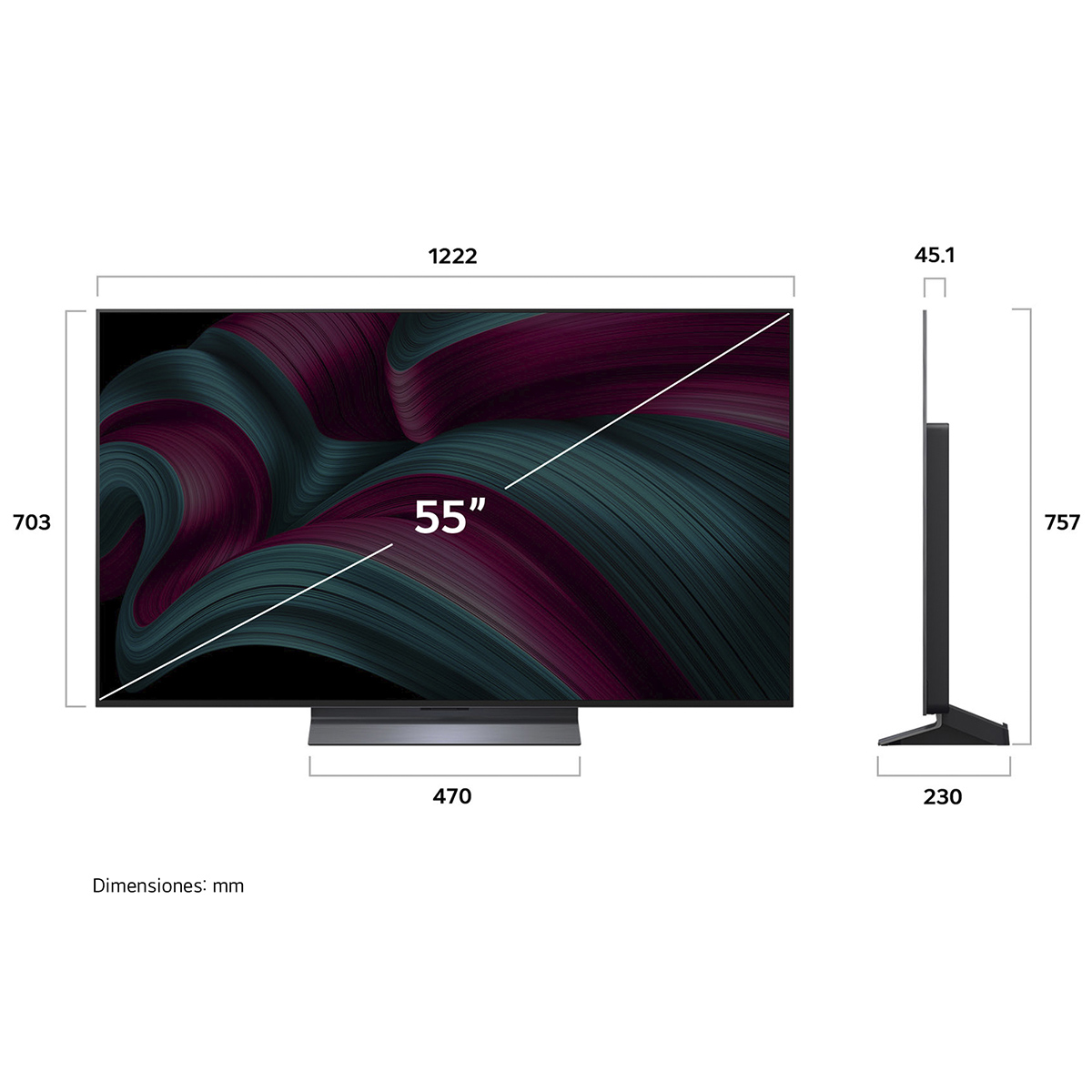Pantalla LG 55 Pulgadas Oled Evo Ai C5 4K Smart Tv image number null