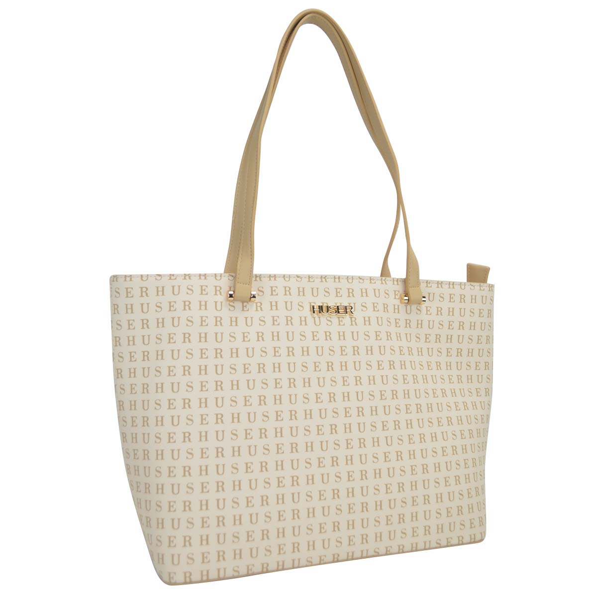 Bolsa Tote Huser Beige para Mujer image number null