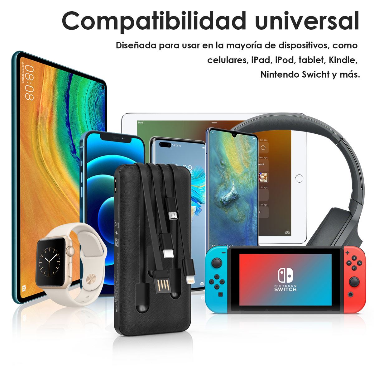 Batería 1 Hora 20000 mAh 2.1 Portátil image number null