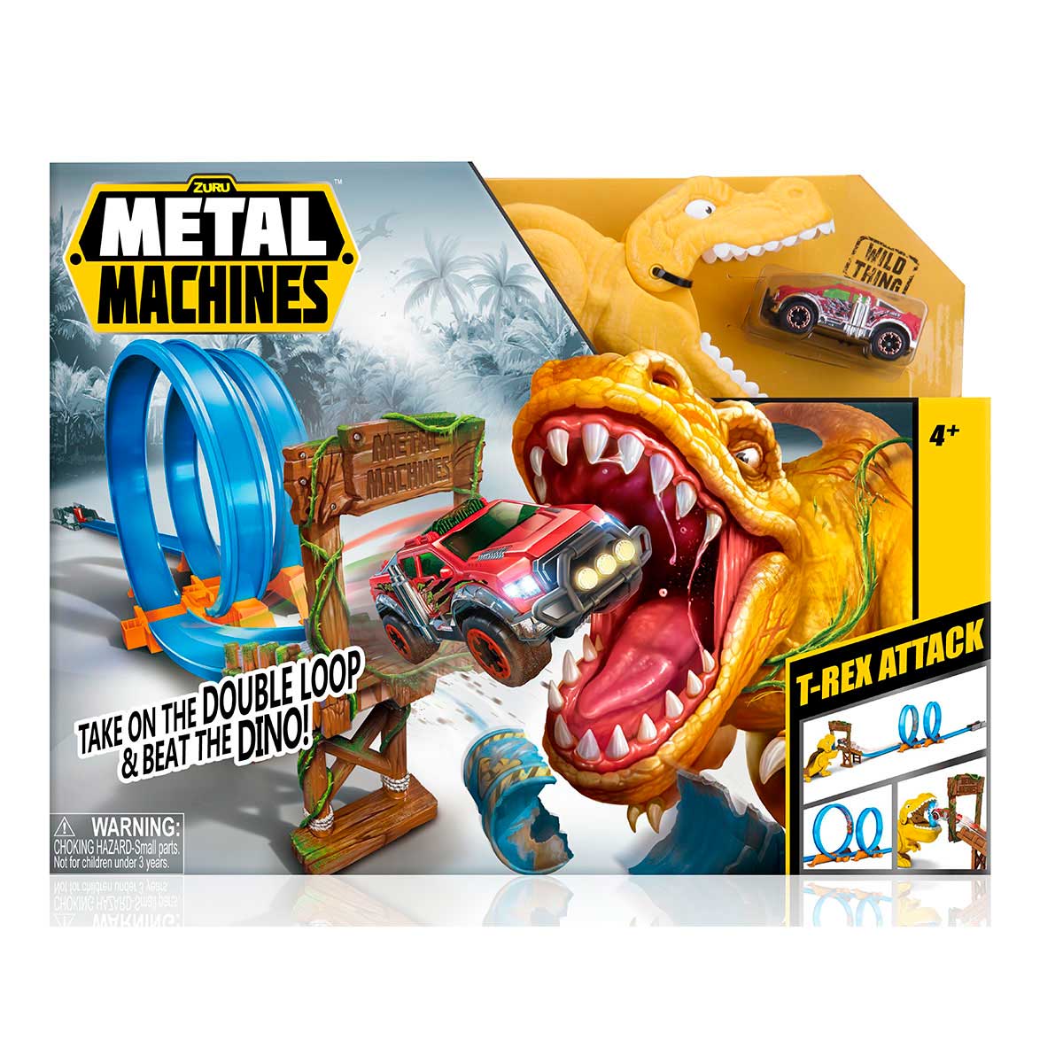 Pista de Carreras T-Rex attack Zuru Metal Machines image number null
