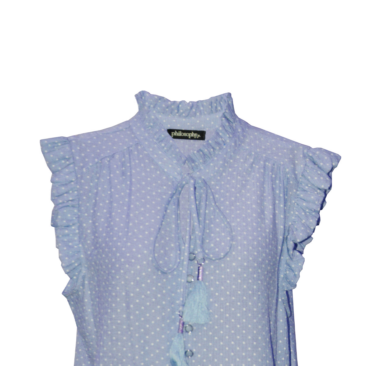 Blusa Estampada con Olanes Philosophy Woman Talla Grande para Mujer image number null