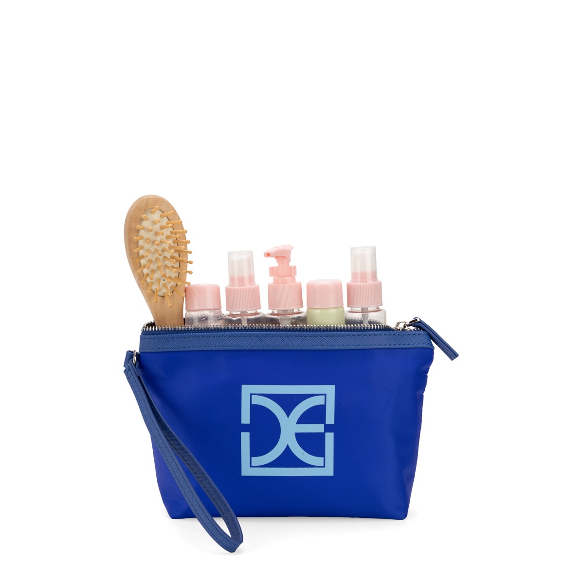 Cosmetiquera Cierre Sencillo Cloe Color Azul para Mujer image number null