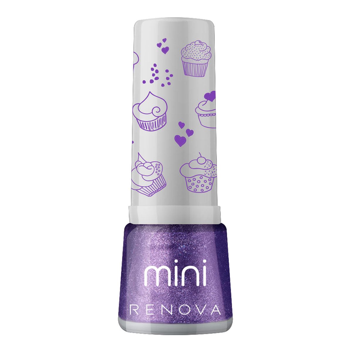 Esmalte Renova Mini Angela Morado Glitter image number null