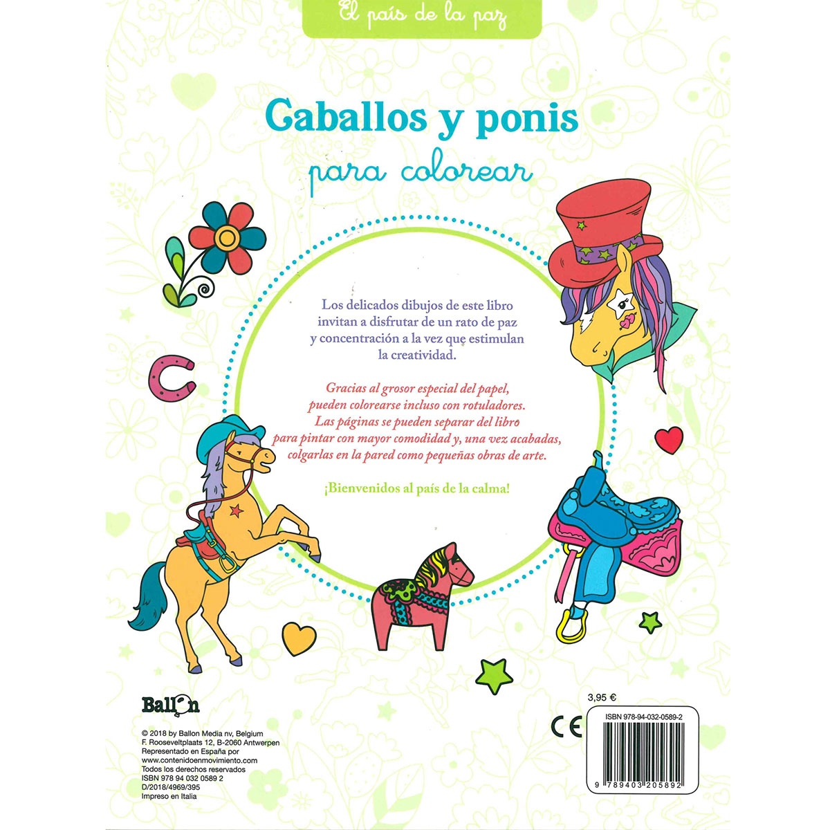 Caballos y Ponis (El pa&iacute;s de la paz para colorear) image number null