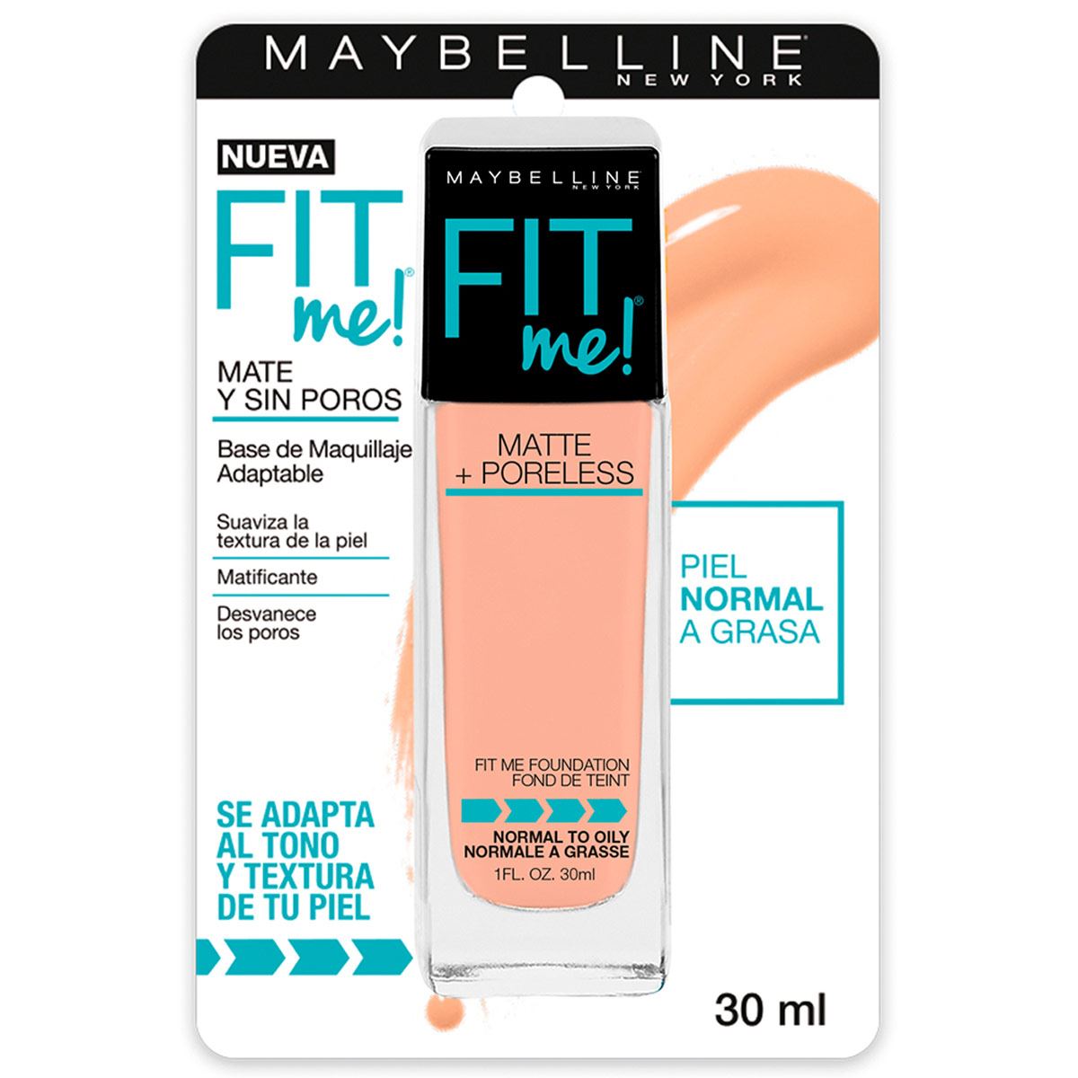Base de Maquillaje Maybelline New York Fit Me 235 Pure Beige 30ml image number null