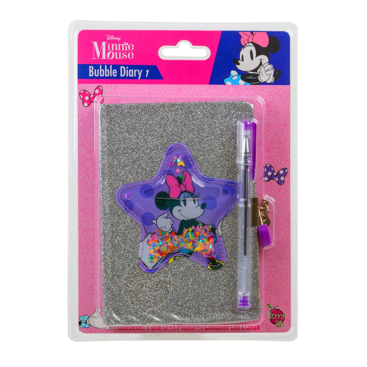 Diario Bubble Disney Minnie Mouse Berry Hip image number null