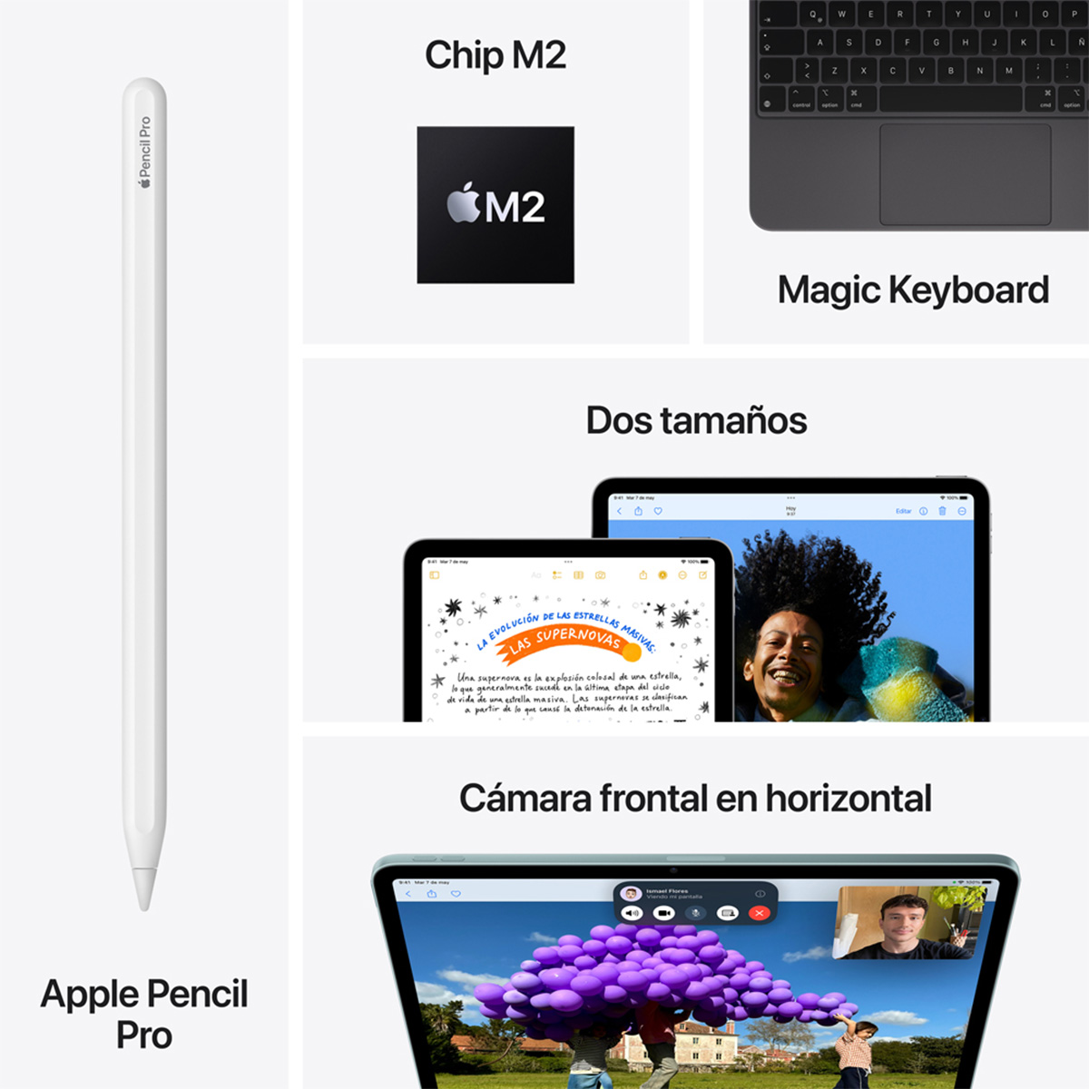 iPad Air 13 Wi-Fi 256GB Gris Espacial M2 image number null