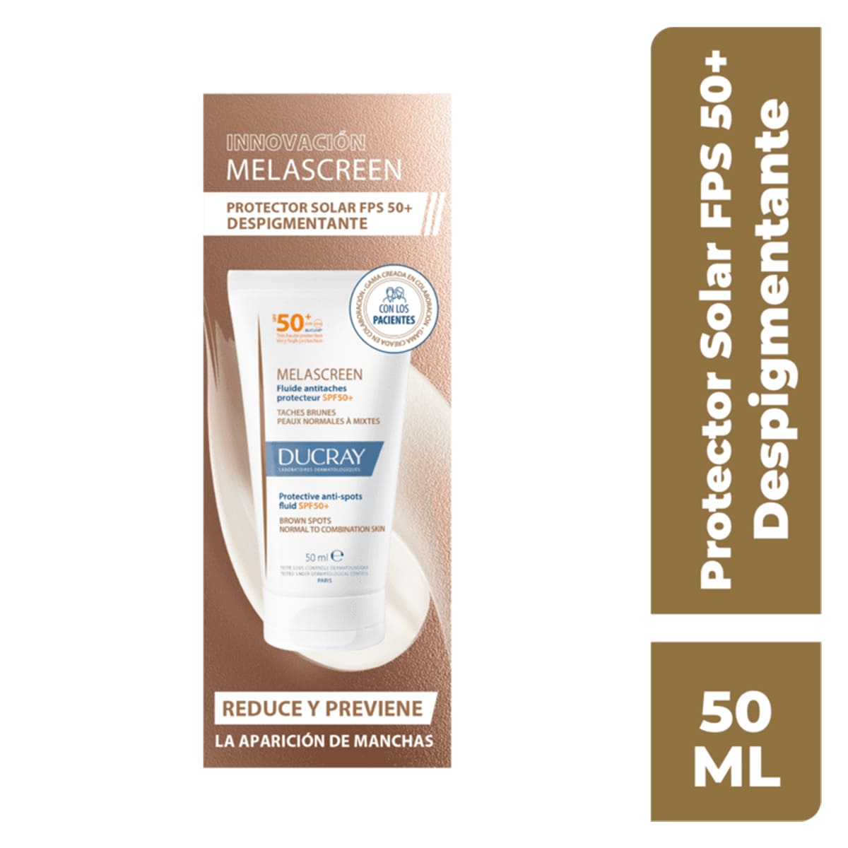 Ducray Melascreen Fluido Protección Solar FPS 50+ 50 ml image number null