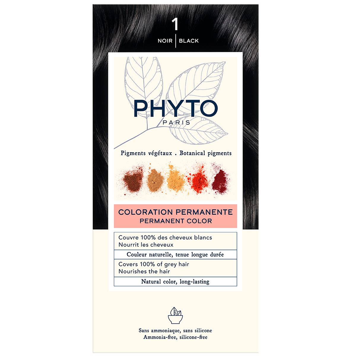 Tinte para Cabello Phyto Color # 1 Black image number null