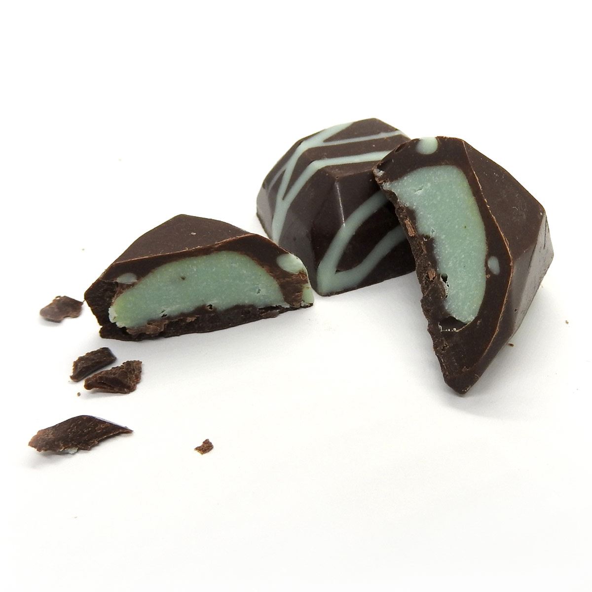 Estuche Diamantes de Chocolate con Relleno sabor Menta image number null