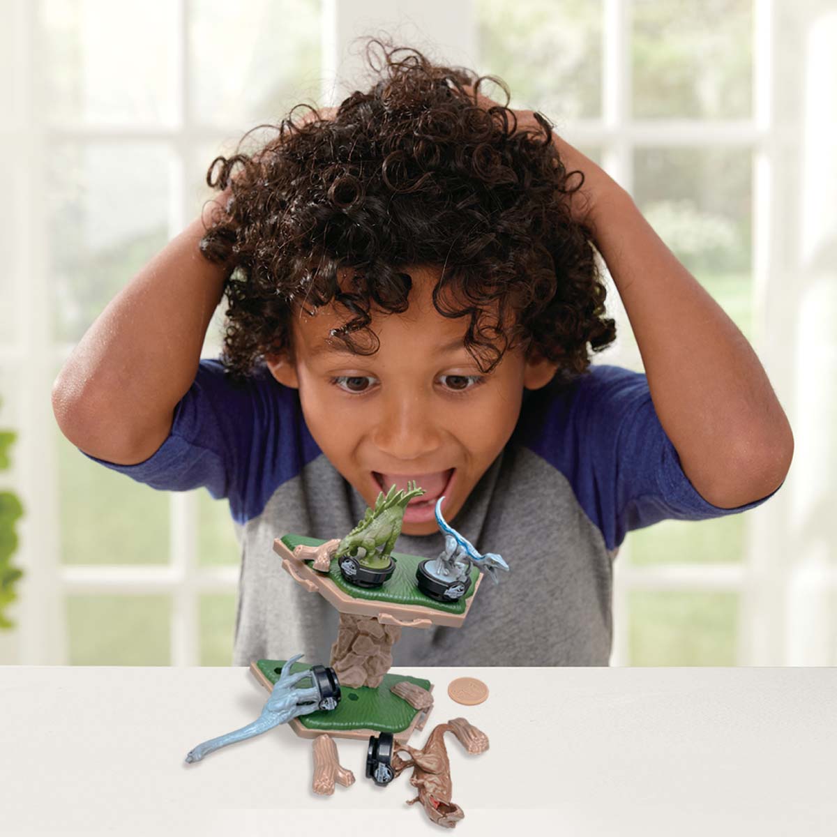 Juegos de Mesa Jurassic World Island Quake Balanci Epoch Games image number null