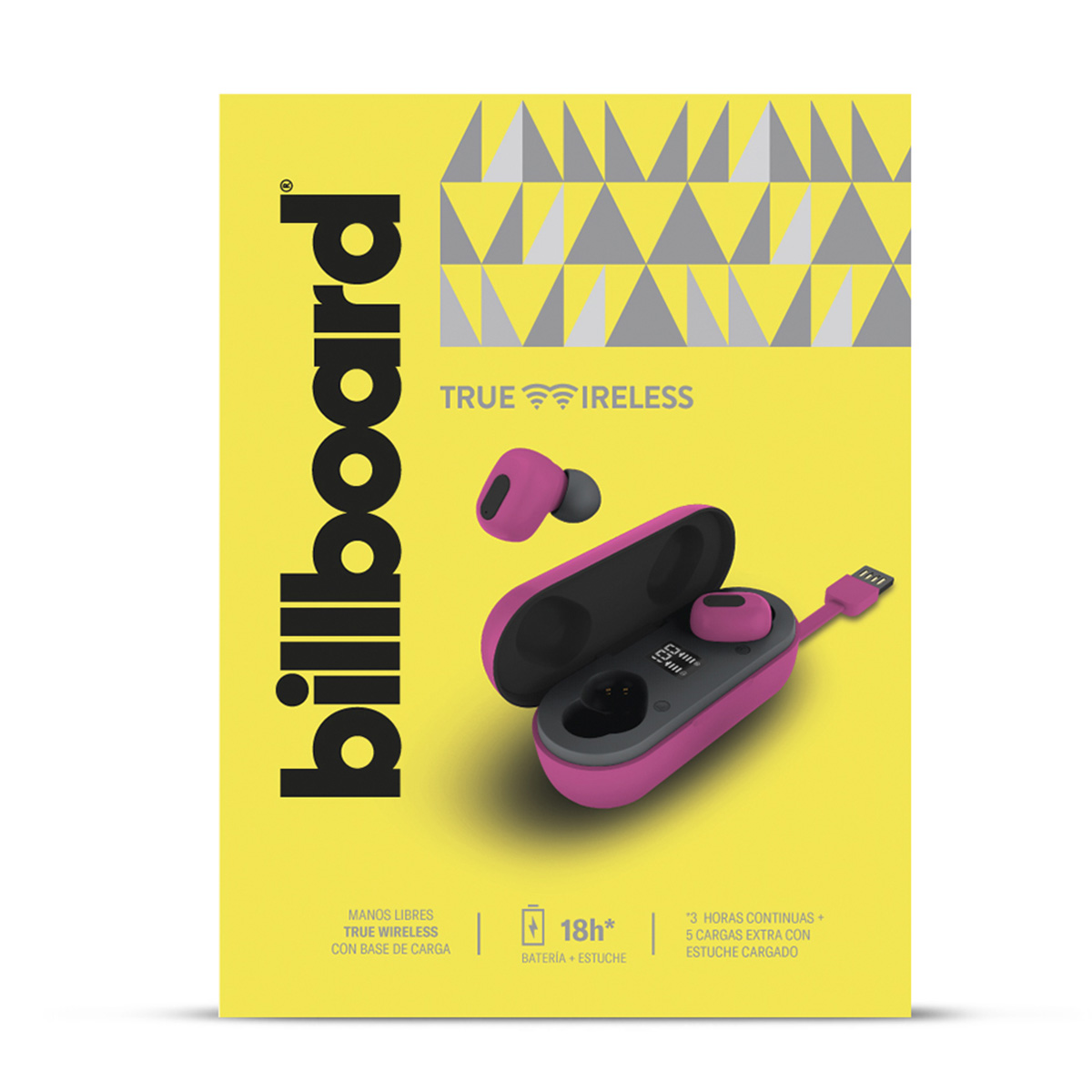 Audífonos Billboard TWS Rosa image number null