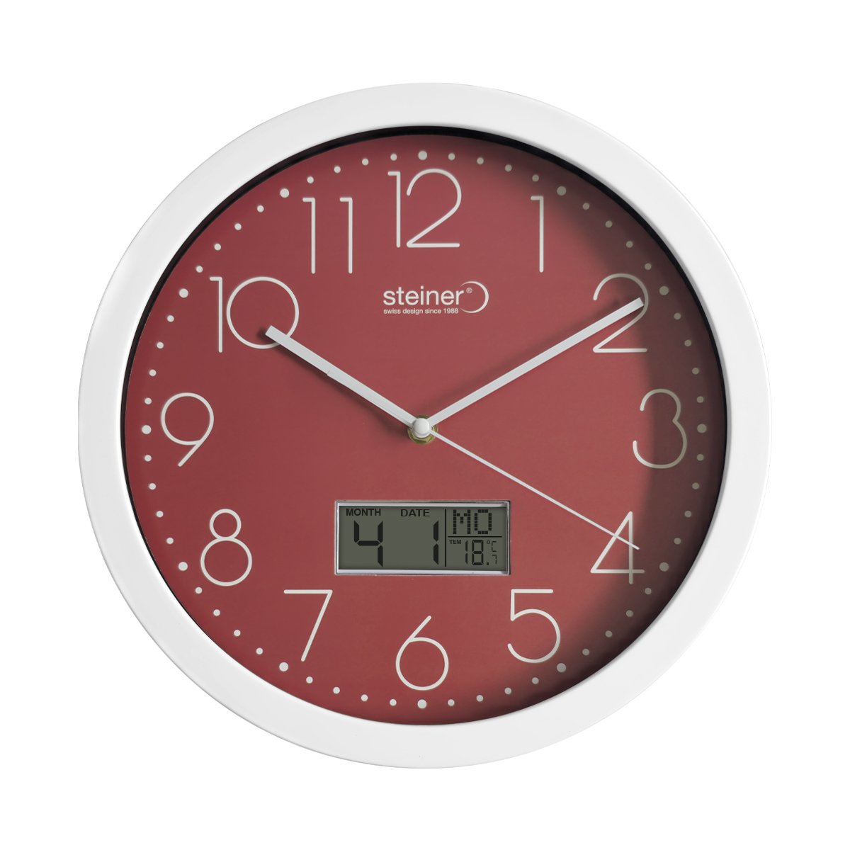 Reloj de Pared Steiner Color Rojo STWA25-7163RD image number null