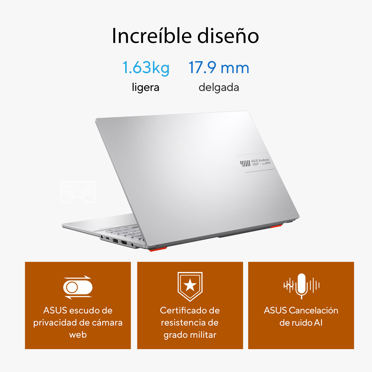 Laptop ASUS VivoBook Go E1504FA-NJ881W R5 7520U 16 RAM 512G+ Mochila y Mouse image number null