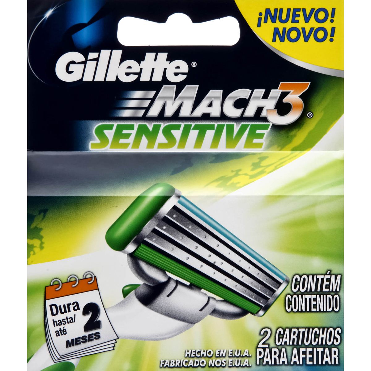 Mach 3 Sensitive Cartucho 2'S image number null