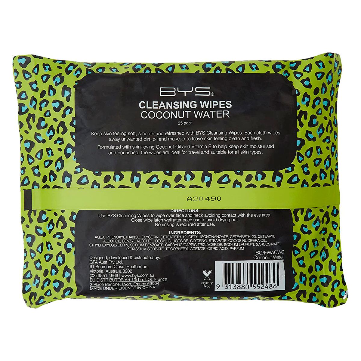 CLEANSING WIPES WITH COCONUT WATER image number null