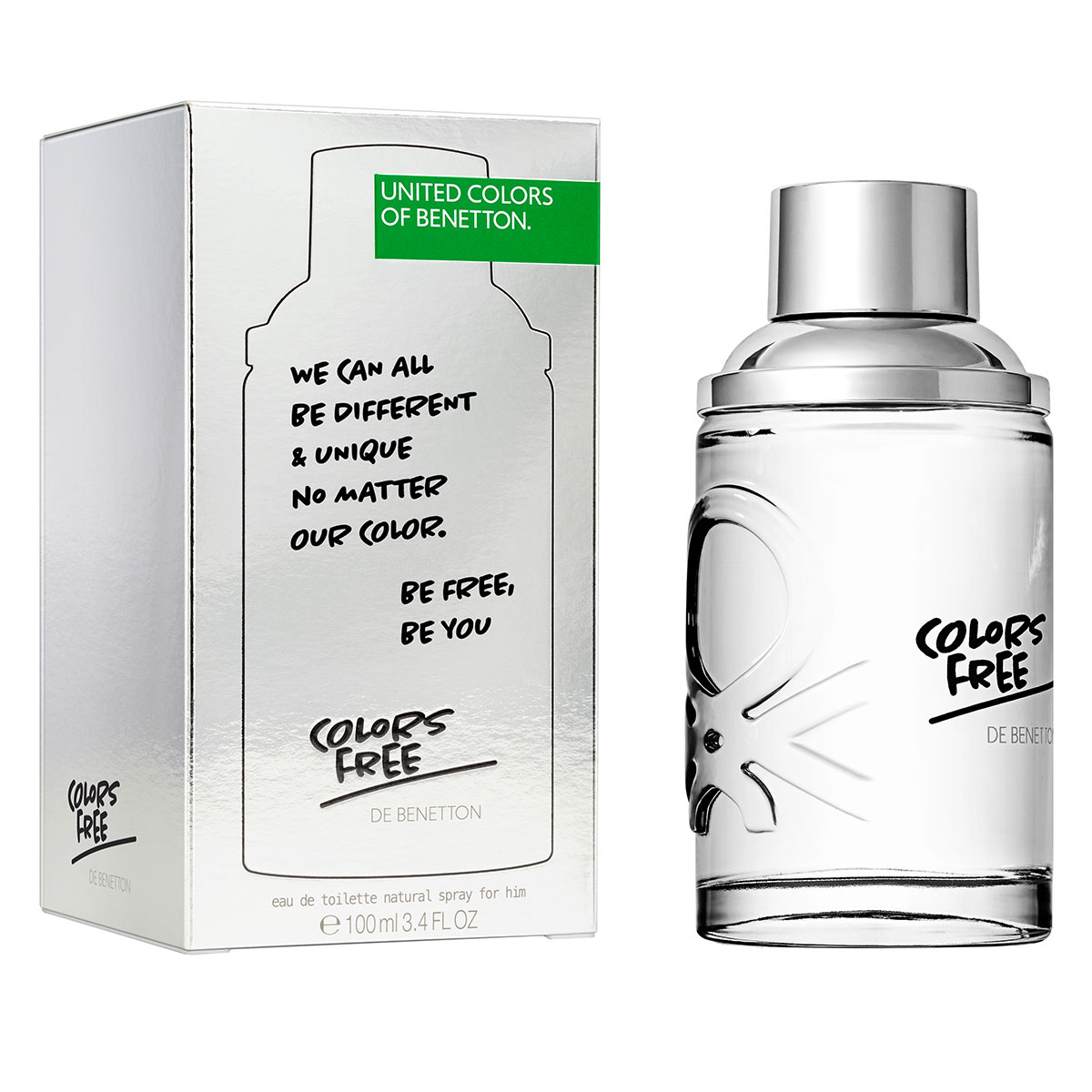 Eau de Toilette Benetton United Colors Free For Him 100 Ml para Hombre image number null