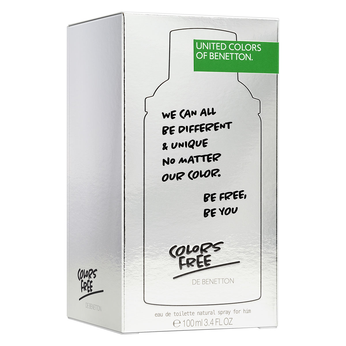 Eau de Toilette Benetton United Colors Free For Him 100 Ml para Hombre image number null