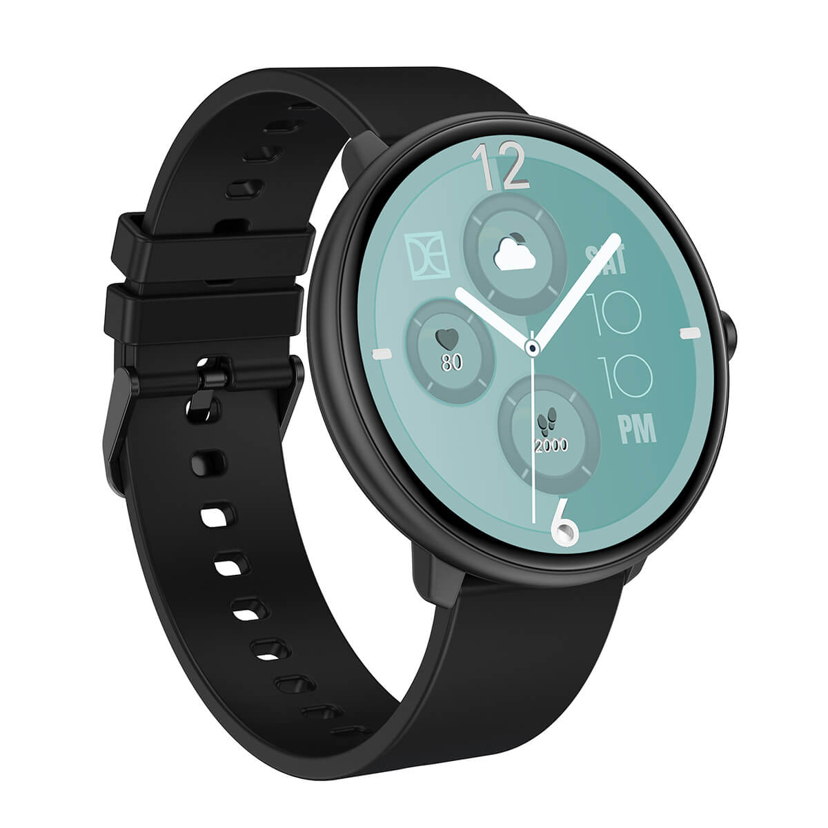 Smartwatch Cloe Series 3 silicón negro unisex image number null