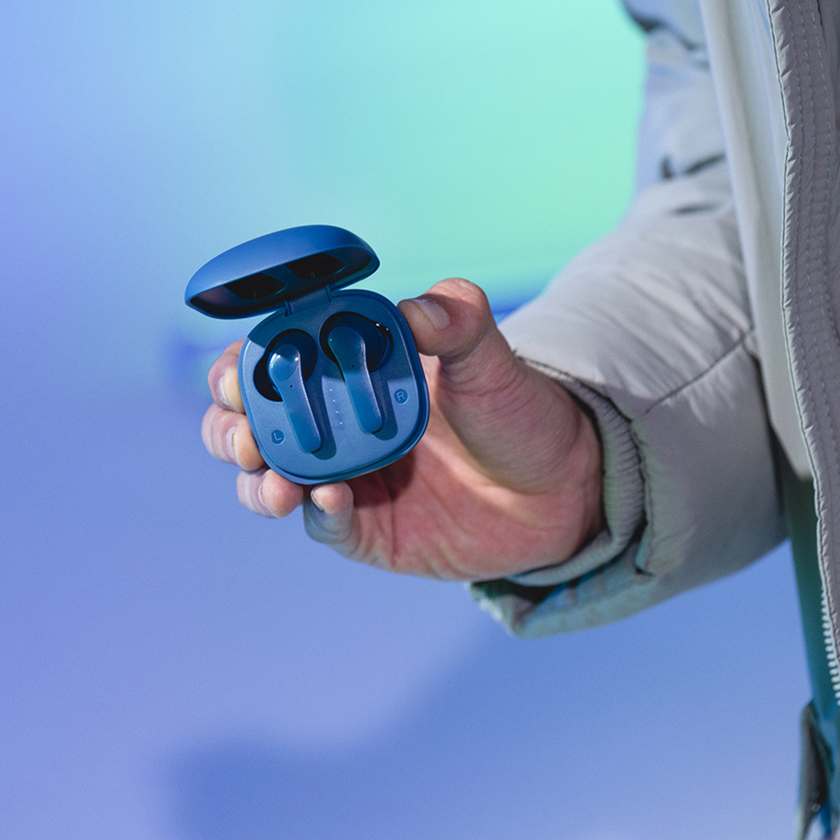 Audífonos STF Neo True Wireless ANC Azul image number null