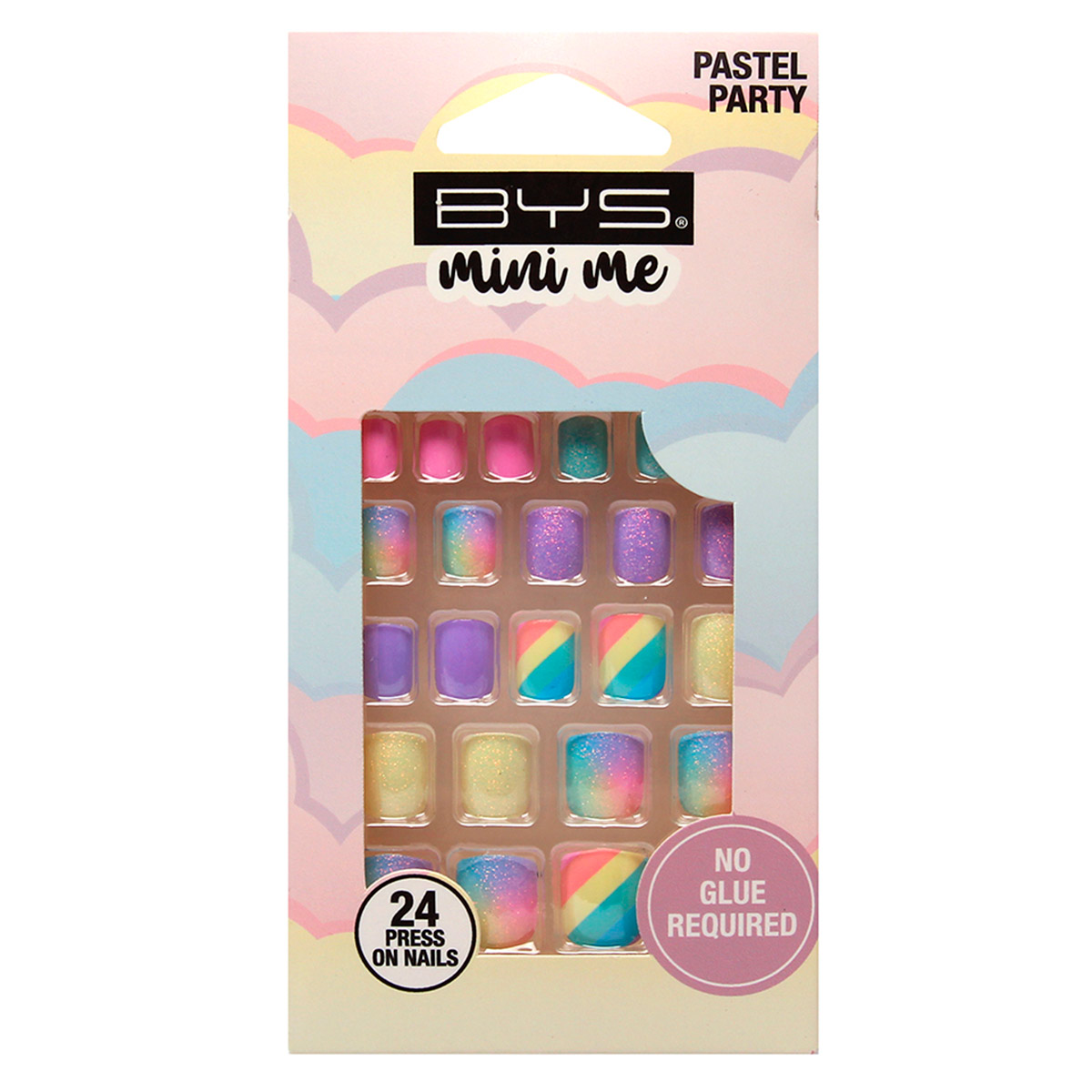 U&ntilde;as Decoradas 24 Piezas Pastel Party BM003 Bys Mini Me image number null